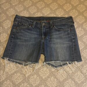 Lucky Brand Raw Hem Jean Shorts